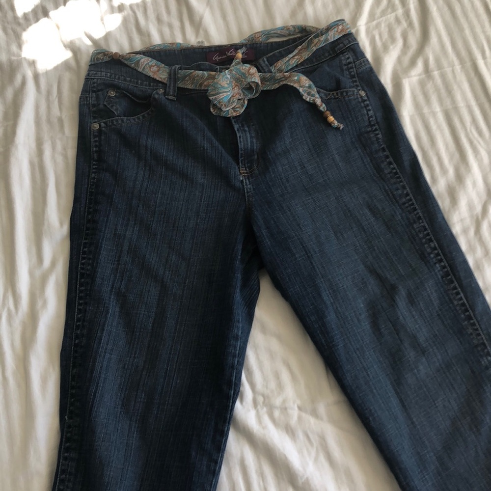 Crop denim pants